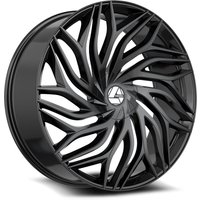 Azara Wheel AZA-537 Gloss Black - 30x9.5 - 6x135 Bolt Pattern - 22 Offset Rims