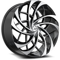 Azara Wheel AZA-540 Gloss Black Machined - 30x9.5 - 6x135 Bolt Pattern - 22 Offset Rims