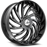 Azara Wheel AZX-101 Gloss Black Milled - 30x9.5 - 6x135 Bolt Pattern - 22 Offset Rims