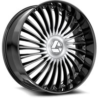 Azara Wheel AZX-103 Gloss Black Machined - 30x9.5 - 6x135 Bolt Pattern - 22 Offset Rims
