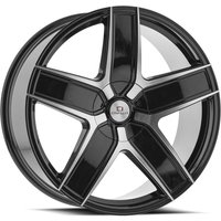 Cavallo Wheel CLV-C-31 Gloss Black Machined - 18x8 - 4x100 Bolt Pattern - 35 Offset Rims