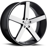 Cavallo Wheel CLV-C-5 Gloss Black Machined - 20x8.5 - 5x108 Bolt Pattern - 35 Offset Rims