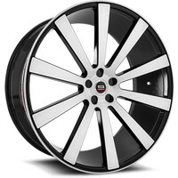 Spec-1 Wheel SPL-002 Black w Brushed - 20x9 - 5x120 Bolt Pattern - 32 Offset Rims