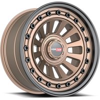 Vortek Off-Road Wheel VRD-702 Matte Bronze With Black Bolts &lip - 18x9 - 6x114.3 Bolt Pattern - 12 Offset Rims