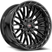 Vortek Off-Road Wheel VRP-502 Gloss Black Center & Diamond Cut Ring With Dark Tint