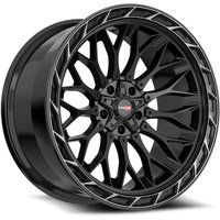 Vortek Off-Road Wheel VRP-503 Gloss Black Center & Diamond Cut Ring With Dark Tint