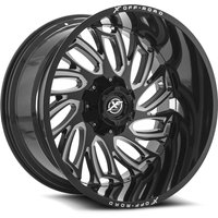 XF Off-Road Wheel XF-207 Gloss Black Milled - 22x12