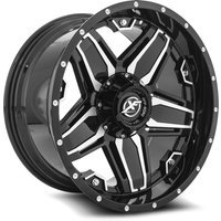 XF Off-Road Wheel XF-223 Gloss Black Machined