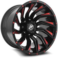 XF Off-Road Wheel XF-224 Gloss Black Red Milled