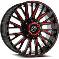 XF Off-Road Wheel XF-226 Gloss Black Red Milled