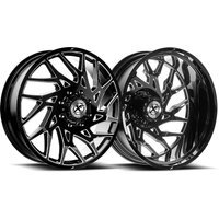 XF Off-Road Wheel XF-229 Dually Gloss Black Milled - 26x8.25 - 8x165.1 Bolt Pattern - 110 Offset Rims