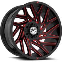 XF Off-Road Wheel XF-229 Gloss Black Red Milled