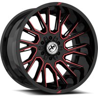 XF Off-Road Wheel XF-230 Gloss Black Red Machined