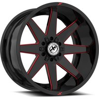 XF Off-Road Wheel XF-236 Gloss Black Red Milled
