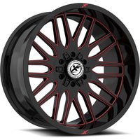 XF Off-Road Wheel XF-240 Gloss Black Red Milled