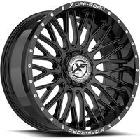 XF Off-Road Wheel XF-241 Gloss Black & Milled Lettering
