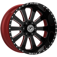 XF Off-Road Wheel XFX-302 Gloss Black Red Milled