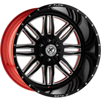 XF Off-Road Wheel XFX-303 Gloss Black Red Milled - 26x12