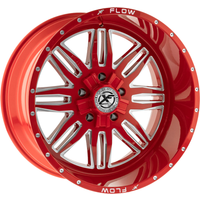 XF Off-Road Wheel XFX-303 Red Milled - 22x12 - 5x139.7 Bolt Pattern - -44 Offset Rims
