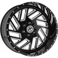 XF Off-Road Wheel XFX-304 Gloss Black Milled - 22x12 - 5x139.7 Bolt Pattern - -44 Offset Rims