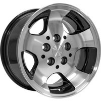 OE Wheel JP08 Machined Black - 15x8 - 5x114.3 Bolt Pattern - 25.4 Offset Rims