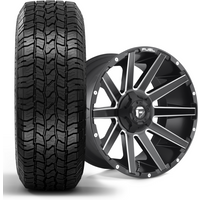 Fuel Wheel D616 CONTRA + IronMan All Country AT2 - 20x9 - 6x135 Bolt Pattern - 20 Offset Rims