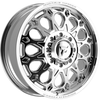 Fittipaldi Offroad Wheel FDF602P Polished - 24x8.25 - 8x200 Bolt Pattern - 105 Offset Rims