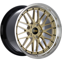 BBS Wheel LM Forged Gold with a Diamond Cut Machined Lip - 21x12 - 5x130 Bolt Pattern - 64 Offset Rims