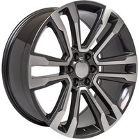 OE Wheel CV44 Hyper Black Machined - 22x9 - 6x139.7 Bolt Pattern - 24 Offset Rims
