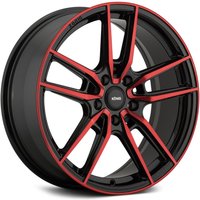 Konig Wheel 55BR Myth Gloss Black w Red
