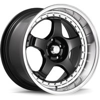 Konig Wheel 97B SSM Black w Machined Lip
