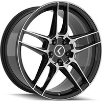 Kraze Wheel KR197 Converge Black Machined