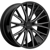 Ravetti Wheel M12 Black and Milled