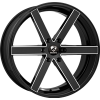 Ravetti Wheel M3 Black and Milled - 26x10 - 6x135 Bolt Pattern - 25 Offset Rims