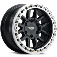 Thret Offroad Wheel Maze Cast Matte Black With Machined Beadlock Ring - 17x9