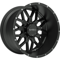 Massiv Off-Road Wheel OR1 Satin Black W/ Milled Rivets