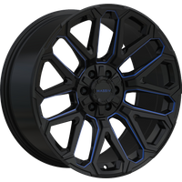 Massiv Off-Road Wheel OR5 Black And Blue Milled - 20x9