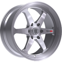 TIS Motorsports Wheel 508BSM Brushed Silver Milled