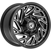 Gear Off Road Wheel 769BM Gloss Black Milled