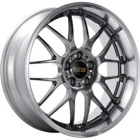 BBS Wheel RSGT Forged Diamond Black with a Diamond Cut Machined Lip - 19x8.5 - 5x112 Bolt Pattern - 30 Offset Rims