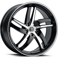 Sapphire Luxury Alloys Wheel SX01 Gloss Black Machined Face - 20x9