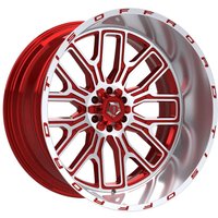TIS Wheel 560MRL Machined Red - 20x10 - 8x170 Bolt Pattern - -19 Offset Rims