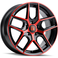 Touren Wheel 3279 TR79 Gloss Black Red Machined