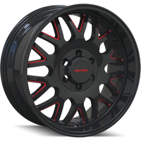 Mayhem Wheel 8110 TRIPWIRE Gloss Black Red Milled