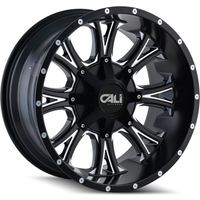 Cali Off Road Wheel 9101 AMERICANA Satin Black - 20x9 - 8x165.1 Bolt Pattern - -18 Offset Rims