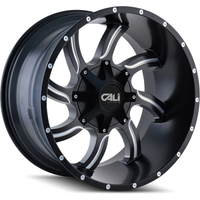 Cali Off Road Wheel 9102 TWISTED Satin Black - 20x9 - 8x165.1 Bolt Pattern - 0 Offset Rims