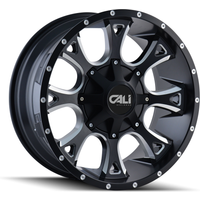 Cali Off Road Wheel 9103 ANARCHY Satin Black - 20x12 - 8x180 Bolt Pattern - -44 Offset Rims