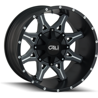Cali Off Road Wheel 9107 OBNOXIOUS Satin Black - 20x10 - 8x165.1 Bolt Pattern - -19 Offset Rims