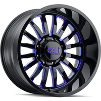 Cali Off Road Wheel 9110 SUMMIT Gloss Black Blue Milled