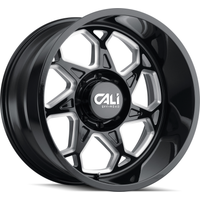 Cali Off Road Wheel 9111 SEVENFOLD Gloss Black Milled